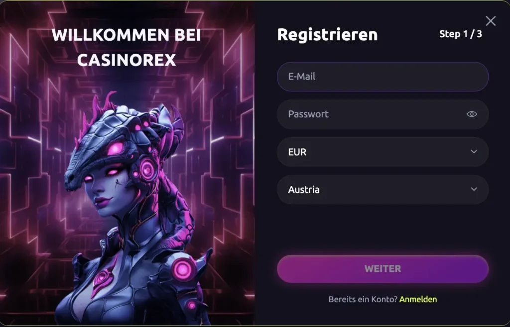 Casino Rex Registrierung