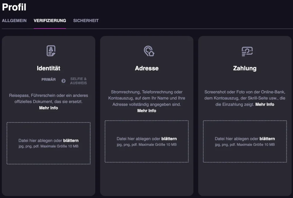 casinorex verifizierung